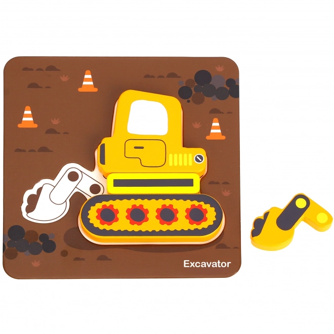Woopie dřevěné puzzle vozidla Montessori FSC