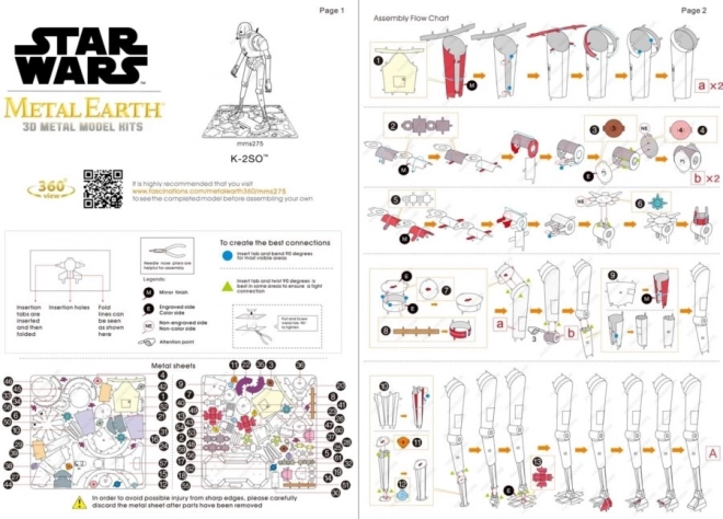 METAL EARTH 3D puzzle Star Wars Rogue One: K-2SO