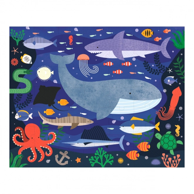 Oboustranné puzzle pod mořem