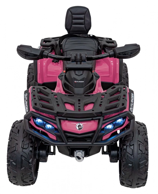 Růžový čtyřkolka Can-Am Outlander ATV