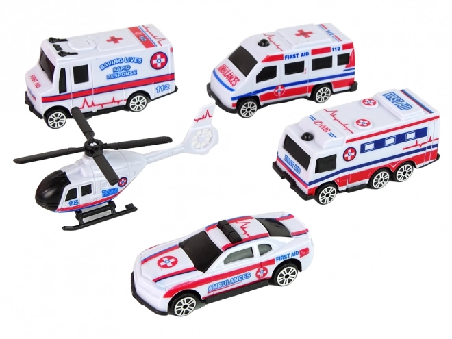 Sada automobilů Hasičská ambulance