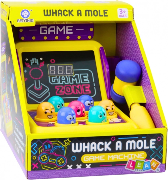 Hra Zručnosti Whack A Mole Automat S Kladivem Světla Zvuky