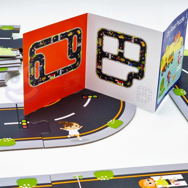Tooky Toy Autopáska Puzzle