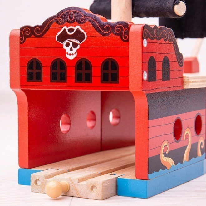 Pirátská galéra Bigjigs Rail
