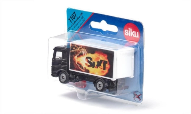 Siku Blister skříňové nákladní auto SIxt s otevírací rampou