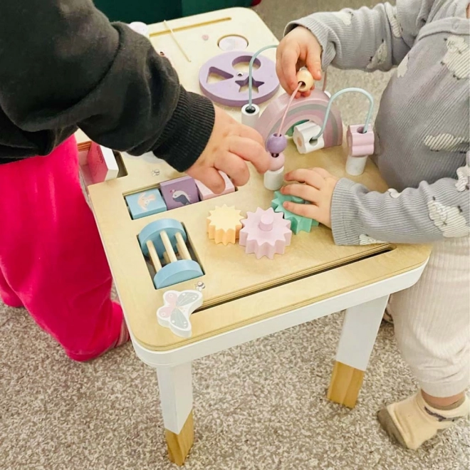 Interaktivní montessori stolek Lulilo růžový