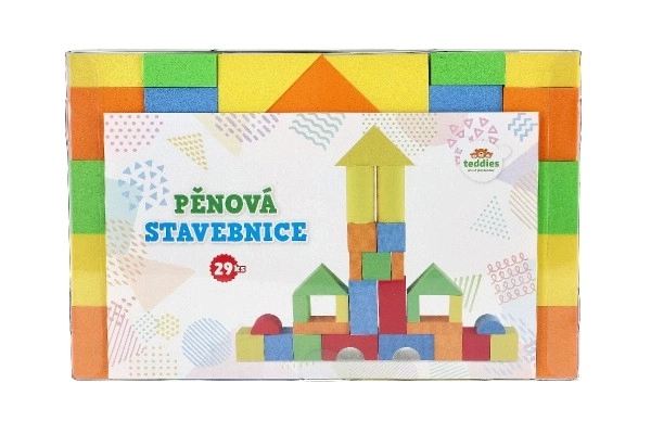 Barevná pěnová stavebnice pro děti