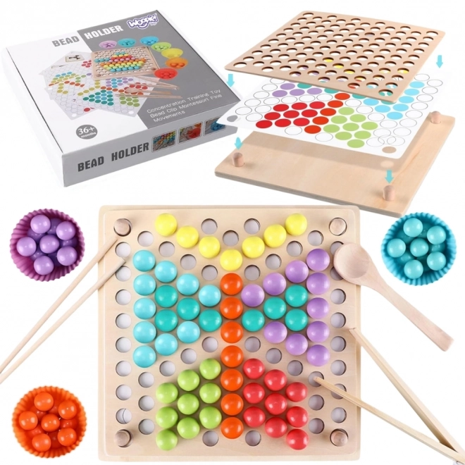 Barevné kuličky mozaika Montessori Woopie