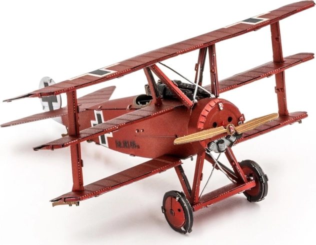 metal earth 3D puzzle trojplošník fokker dr. i