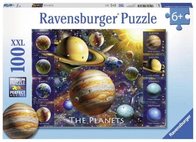 Puzzle Ravensburger Planety 100 dílků