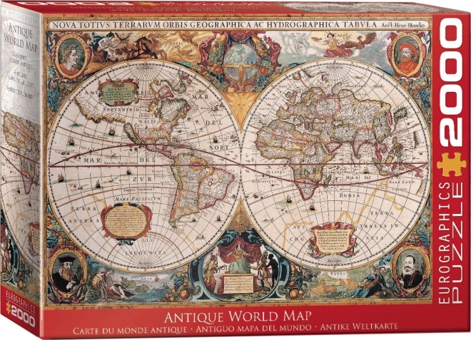 EUROGRAPHICS Puzzle Antická mapa světa 2000 dílků