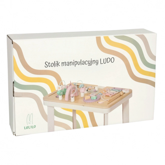 Interaktivní montessori stolek Lulilo růžový