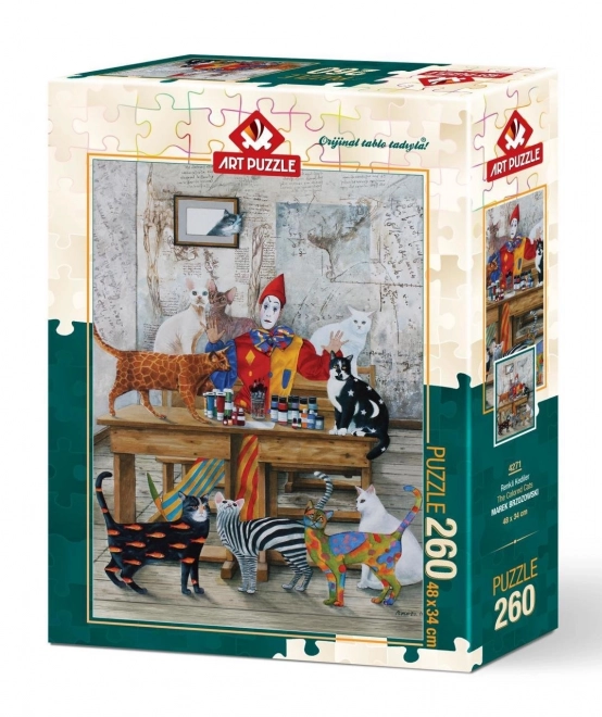 ART PUZZLE Puzzle Barevné kočky 260 dílků