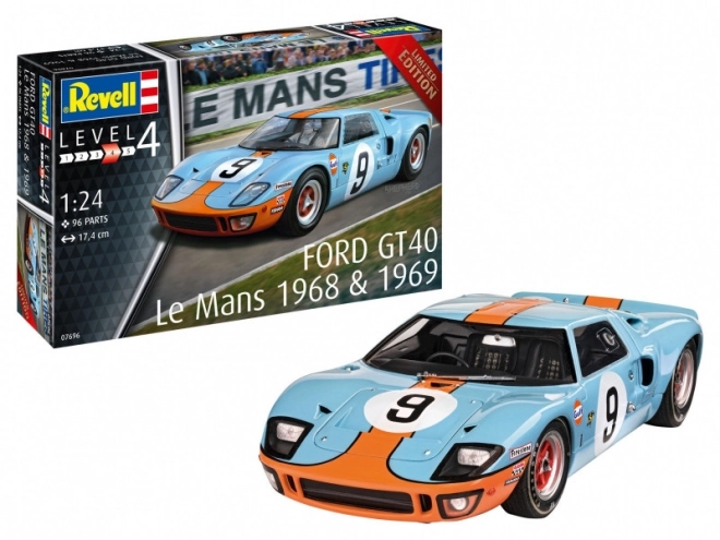 Model plastového auta Ford GT40 Le Mans 1968 1/24