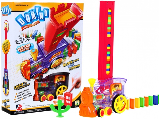 Interaktivní vláček s domino efektem