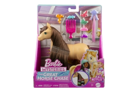 Barbie Pepper kůň s hnědými vlasy pro styling