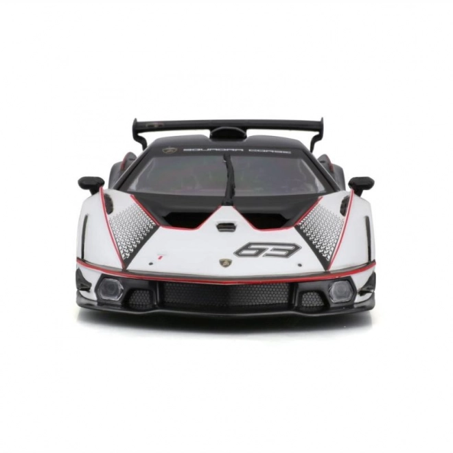 Bburago 1:24 Dirka Lamborghini Essenza SCV12 – Bílé
