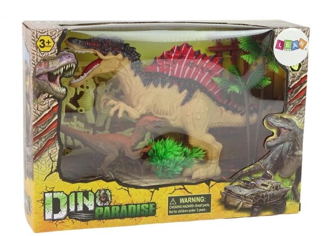 Velká sada kostry dinosaura Jurský park Compsognath Spinosaurus