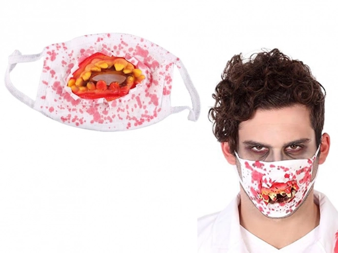 Krvavá zuby maska na Halloween