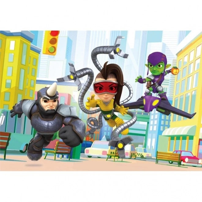CLEMENTONI Puzzle Spidey a jeho úžasní kamarádi 2x20 dílků