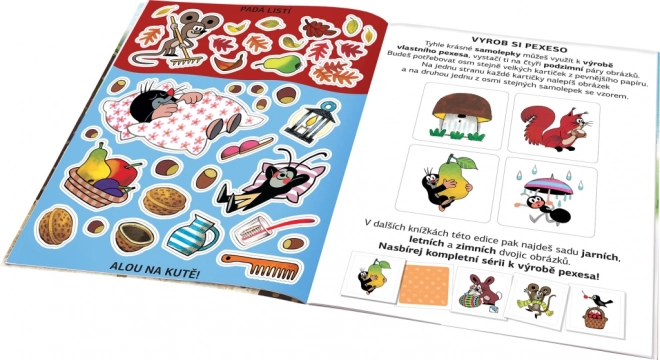 Krtek a podzim - kniha samolepek