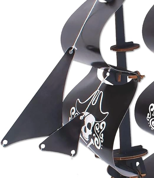 Dřevěné 3D puzzle Pirátská loď Černá perla