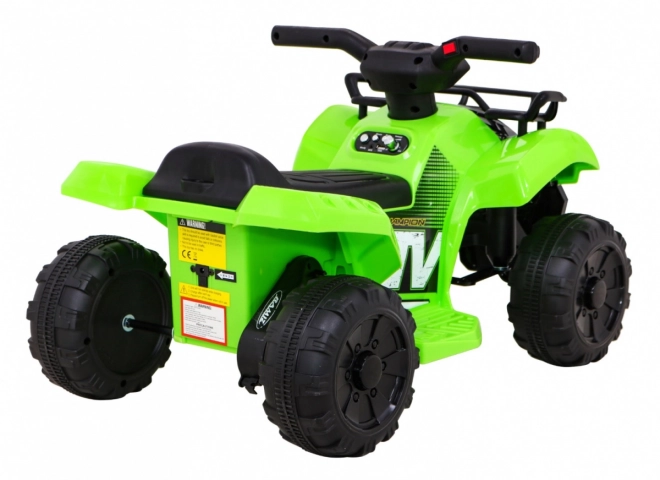 Dětská bateriová čtyřkolka Storm + 25W motor + MP3 USB + LED dioda – Zelená
