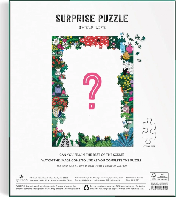 GALISON Surprise puzzle Život na poličce 1000 dílků