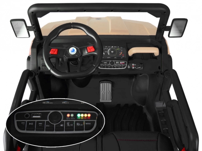 Elektrické autíčko Farmer Truck Speed 900 – Béžová
