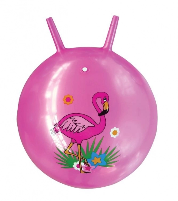 Skákací míč s rohy Flamingo 45 cm