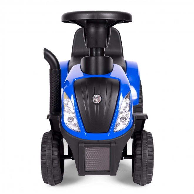 Dětský traktor s přívěsem, interaktivní volant, zvuky – modrý