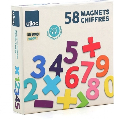 Vilac Dřevěné magnetické číslice