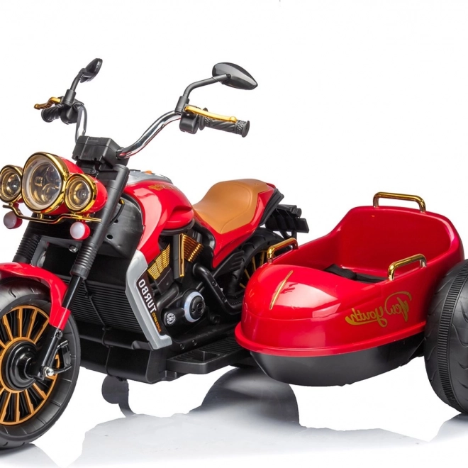 Elektrická motorka pro děti Chipolino Duo Tron červená