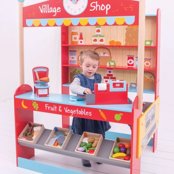 Bigjigs Toys dětský vesnický obchod