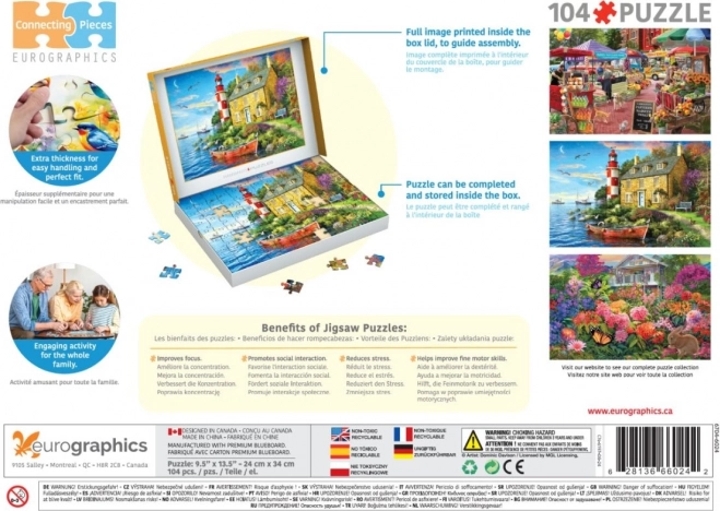 Puzzle Chata u majáku 104 dílků