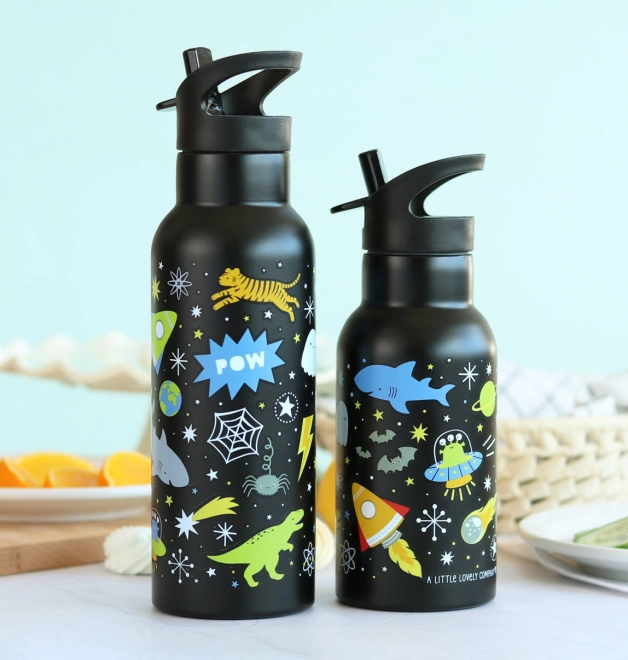 A Little Lovely Company Nerezová lahev na pití 500 ml – Vesmír
