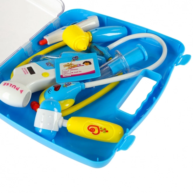 Dětský doktorský set v kufříku - modrý