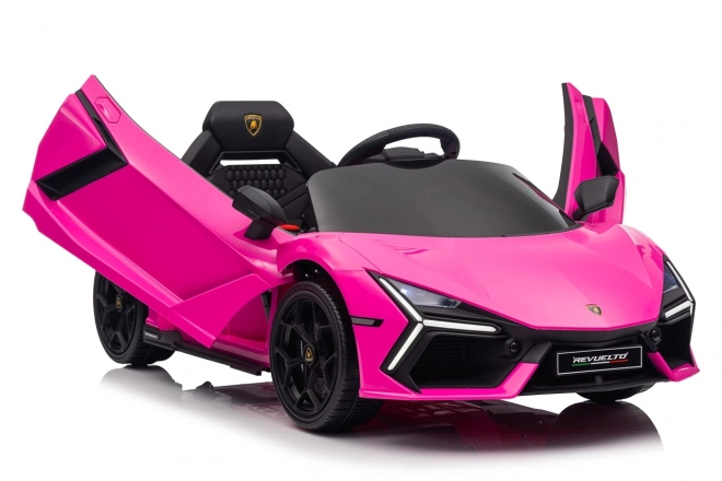 Růžový Lamborghini Revuelto pro děti