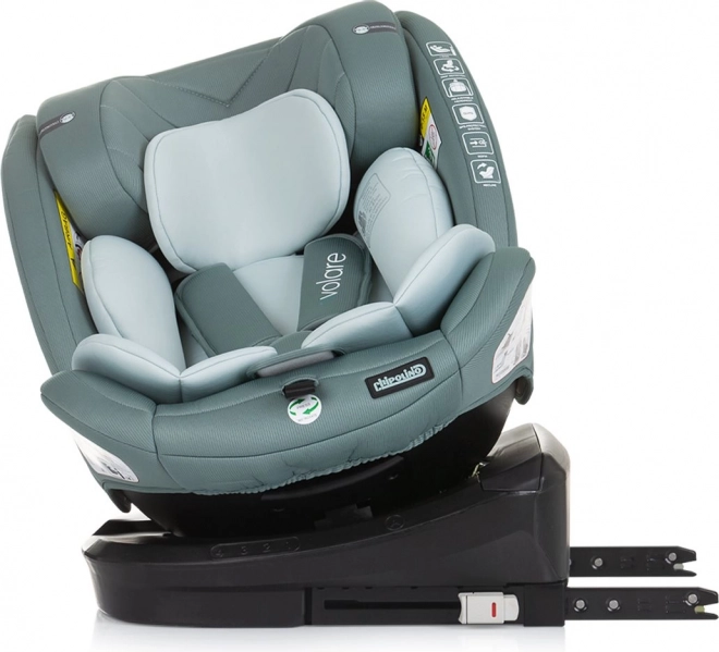 Autosedačka Chipolino Volare i-Size Pastelově Zelená 40-150 cm Isofix 360°