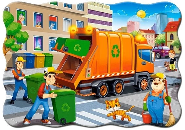 Dětské puzzle Garbage Car