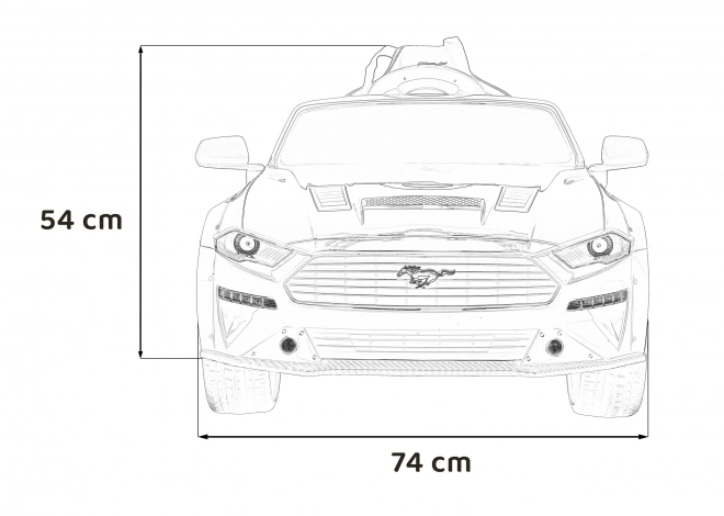 Elektrické dětské auto Ford Mustang GT bílé