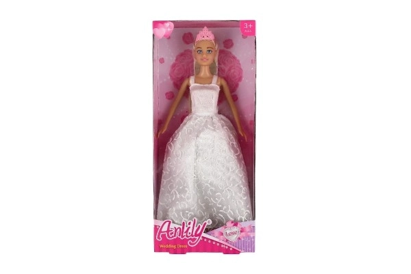 Panenka nevěsta Anlily v šatech kloubová plast 28 cm v krabici 14x32x5cm