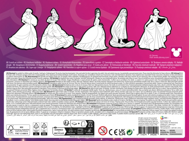 Vyškrabávací samolepky Disney Princezny 5 ks
