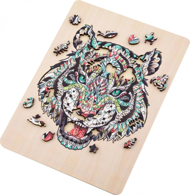 Dřevěné puzzle Tygr 135 dílků