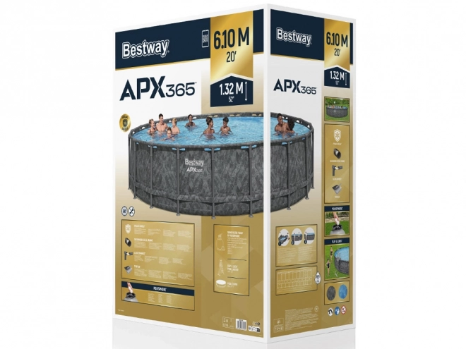 Celoroční bazén na konstrukci Bestway APX365