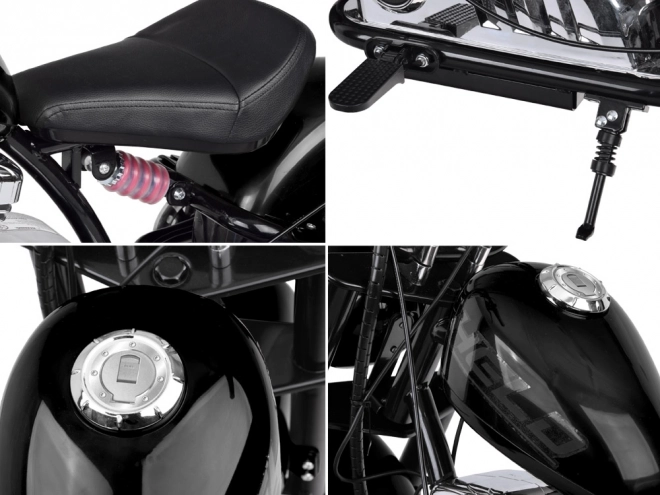 Elektrický motocykl Chopper pro děti – Černá