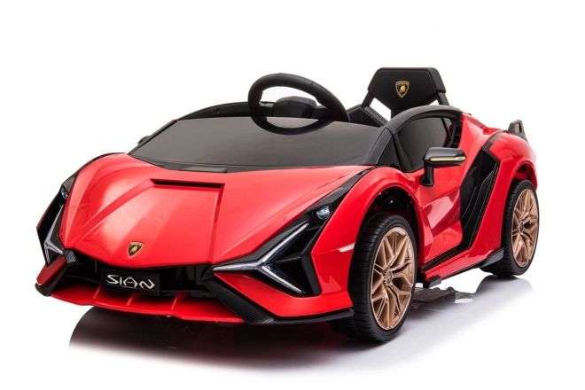 Lamborghini SIAN dětské auto na baterii s ovladačem – Červené
