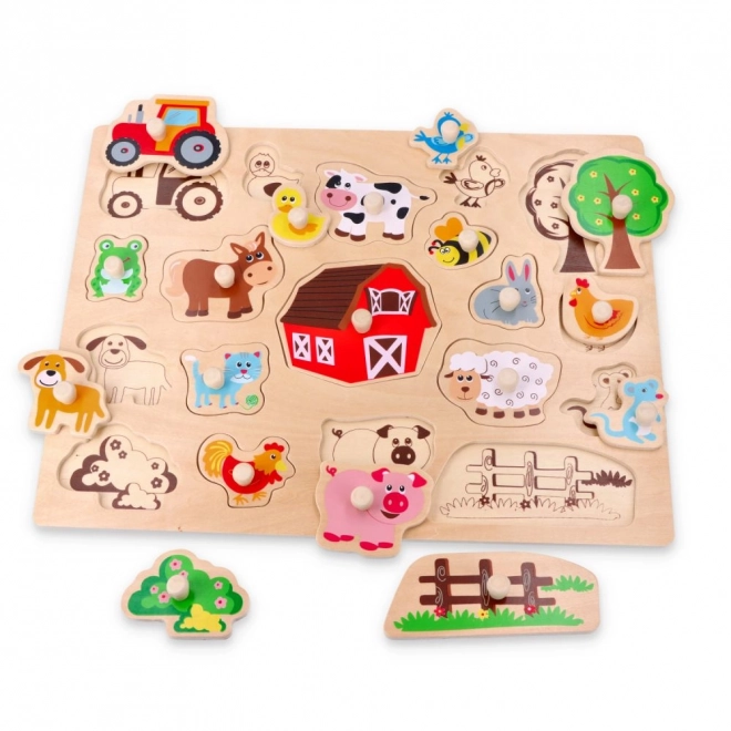 Velké dřevěné puzzle Na venkově