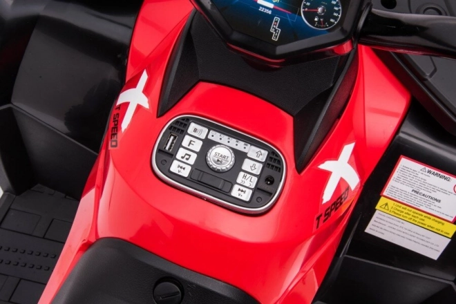 Dětská elektrická čtyřkolka Red Race 24V