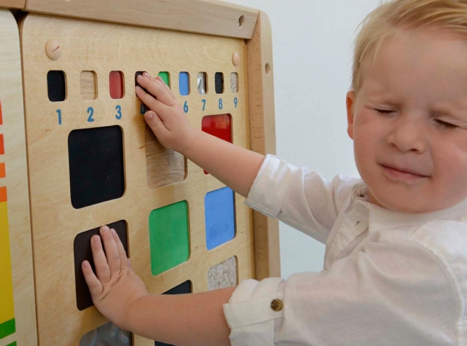 Masterkidz tabule pro rozpoznávání materiálů smyslem doteku